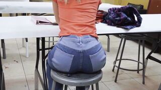 Blondie Seduces Teacher's Husband in Classroom - Fucked by Big Dicked Stud (Final).mp4. Full HD..