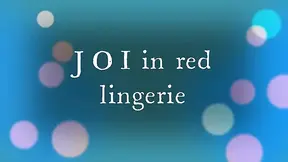 Sexy JOI with Hot Red Lingerie