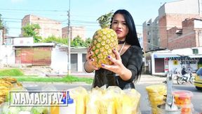 Curvy cutie Maria ravished for raunchy sex, a meat market delight