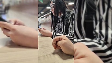 I meet Estefani at the mall when I was going to eat