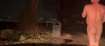 Compilation over a week of hiding naked from passing vehicles