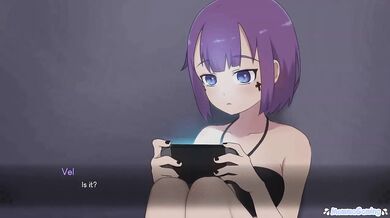 Purple Haired Gamer Girl Creampie Cumshot Animation Hentai Uncensored