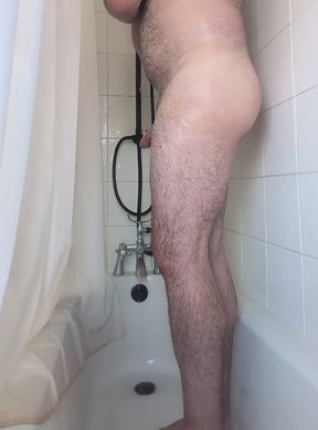 Shower time for my hairy body