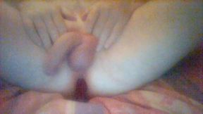 Playing with my cock o having a dildo in my ass