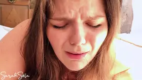 First time anal with painful cum on her asshole