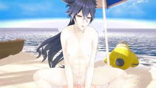 Flins Rails You On The Beach - Genshin Influence Yaoi