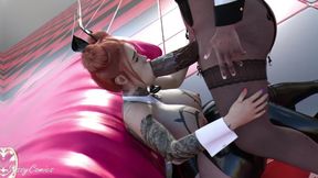 Futanari Sexroom - Anal Pounding 3D Trans Animation - Sassycomics-1