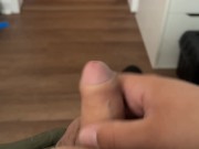 Quick snapchat chub jerk off before work
