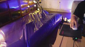 Toys in latex vacuum inflatable mattress