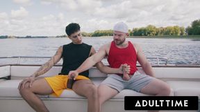 ADULT TIME - Straight Buddies Marcus McNeil &amp; Angel Elias Turn Disappointing Boat Day Into Hard Fuck