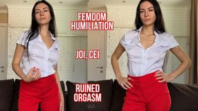 Ruined Orgasm, JOI & CEI with Your Goddess
