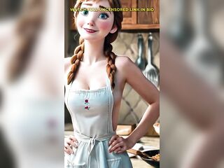 Princess Anna is preparing smth peculiar in the kitchen. The real question is, who is the favourable person that babe's cooking for? #disney #frozen #anna #disneyedit #shorts #fyp