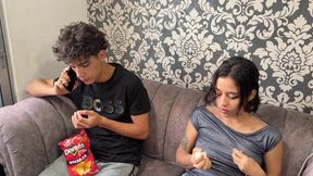 I Discover My Stepsister Having Lesbian Sex with My Girlfriend and I Join Them for a Rich Threesome