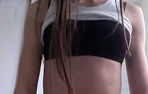 Hung shemale jerks and cums