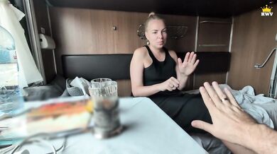 POV: MILF Vika seduced a young guy on a train