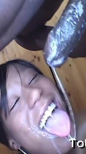 Petite Ebony Cheerleader Takes BBC Anal Pounding Hard