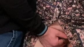 Strange Perv Rubbing Pussy in A Subway