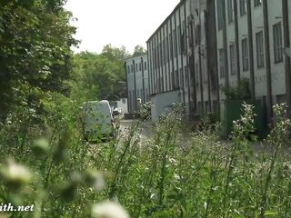 The Lair. Going stripped in an abandoned factory! Erotic with horror