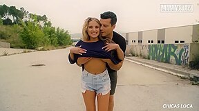 Crazy Blonde Fucked Outdoors By Big Dick Stranger - Sofi Goldfinger