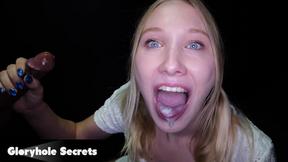 ”Mckenna Lynn Gulps Down Stranger Cum at the Gloryhole”
