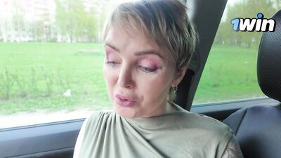 I had to give a Milf on the first date. facial cum