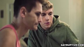 With The Help Of His Friend Wants To Get Even With Mature For His Bullshits On Him. 6 Min With Gay Porn, Jack Baker And Dale Savage