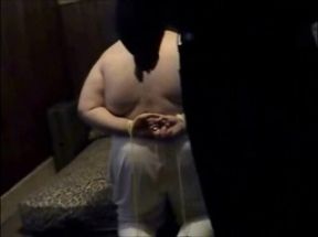chub with hands tied behind his back spanked and fucked Toronto, Canada