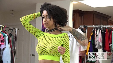 Petite Ariana Aimes Can’t Get Enough Of Bryan Gozzling's Extreme Sex!