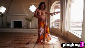 Petite Asian MILF with amazing booty Angel Constance passion posing session