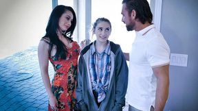 Eavesdropping Sera Ryder Caught Red-handed and Made to Submit to Her Foster Parents