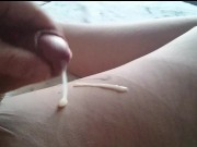 SPERMA auf der Nylon ** FSH Fun **