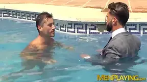 Hot Hunk Fucked Bareback By His Sexy Suit Man - Jay Roberts