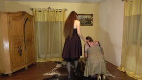 My Sissy slave tore up his stockings_The Dragonlady_Femdom_Sissytraining_Feminization_Whipping