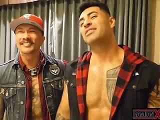 Mirko Kavocs FTM Pussy Gets Dominated By Two Horny Fat Cocks