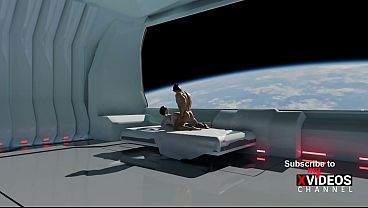 VR Nexus 3 Orbit &ndash_ Slutty AI Babe Deepthroat Blowjob, Side Fuck &amp_ Rough Ass Pounding in Zero Gravity Cum on Back