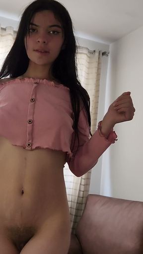 SEX her cousin wants to be fucked for the first time with a sex toy   Clip 1