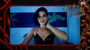 Veronna Ink - Corset, Stockings and Deep Glass Play
