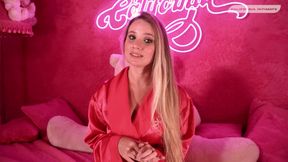 Busty blonde masturbates for you