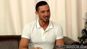 Handsome gay guy Sam Barclay is ready for solo action