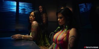 Nicole Kitt's Dark Power in a Uniform Scene