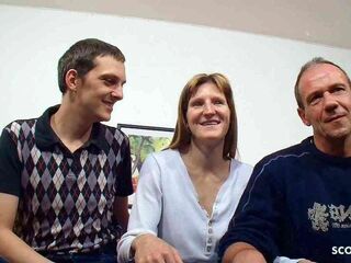 Inexperienced German Cuckold let his Anorexic wife Bang Stranger