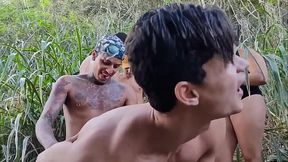 ORGIA NA TRILHA DA PRAIA DO ABRICO 2 COM RENBRI CARIOCA X KADU VENTRI X PIGBOY X BOY HOT RJ X MARC FERRI X ANDERHARD X PUTO420DOT