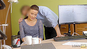 LOAN4K. Slutty Fraces wants to taste the dick of her loan manager