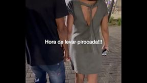 Exibi&ccedil_&atilde_o e pirocada dentro do carro com f&atilde_