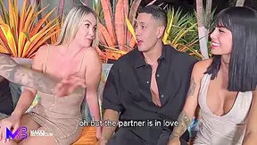 Cuckold Boyfriend Fucks A Friend Behind His Girlfriends Back - Maxxx Betancur, Salome Gil And Max Betancur