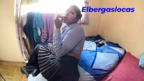 I visited my best friend but there was only his sister, so I decided to seduce her into agreeing to fuck me