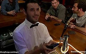 Sitter fucked by boss and his pals