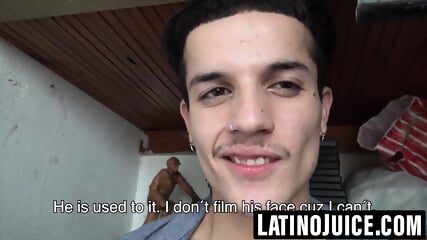 Latino Angel pinned against wall while getting ass demolished