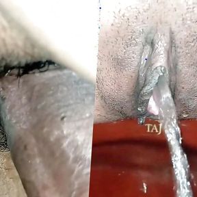 Fucking close up indian girl after pissing pussy cum inside fun fuck my wife&#039;s sister pussy after peeing