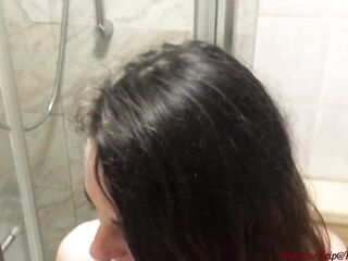 Flawless housemate loves the weenie up her booty and cum on her face!